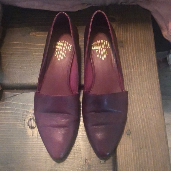 Charlotte Stone Oxblood Pumps - Picture 1 of 3